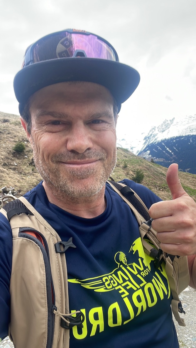 Riccardo Schmid bei der Wings for Life World Run